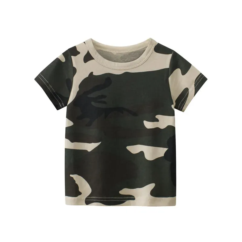 2024 Summer New Children's Clothing Leaf Letter Print Kids Clothes Boys Short Sleeve T-shirt Cotton Tops Tee Shirts Dropshipping
