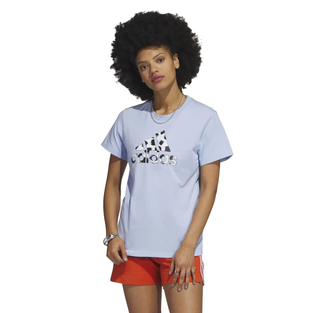 adidas Animal Print Badge of Sport Women's Tee