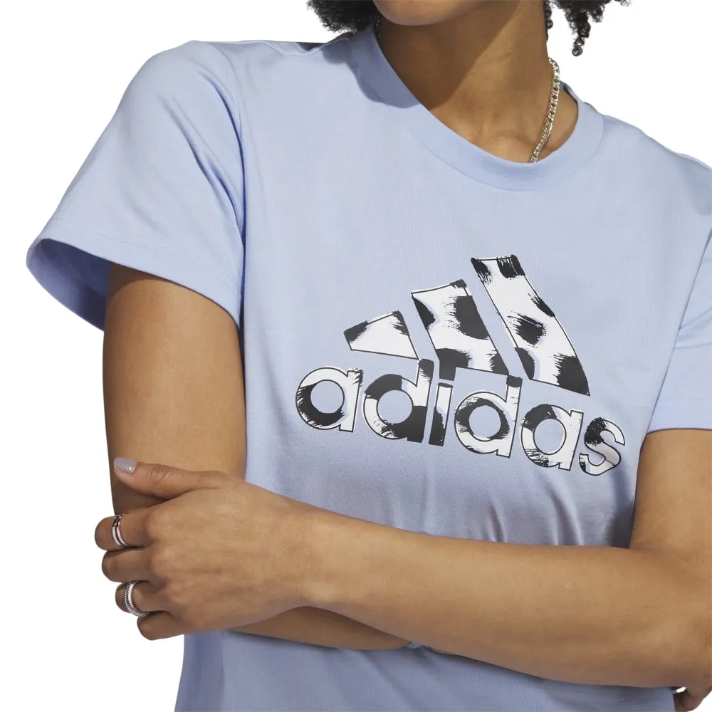 adidas Animal Print Badge of Sport Women's Tee