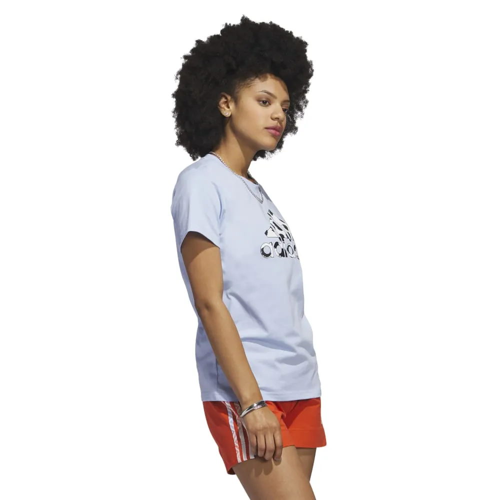 adidas Animal Print Badge of Sport Women's Tee