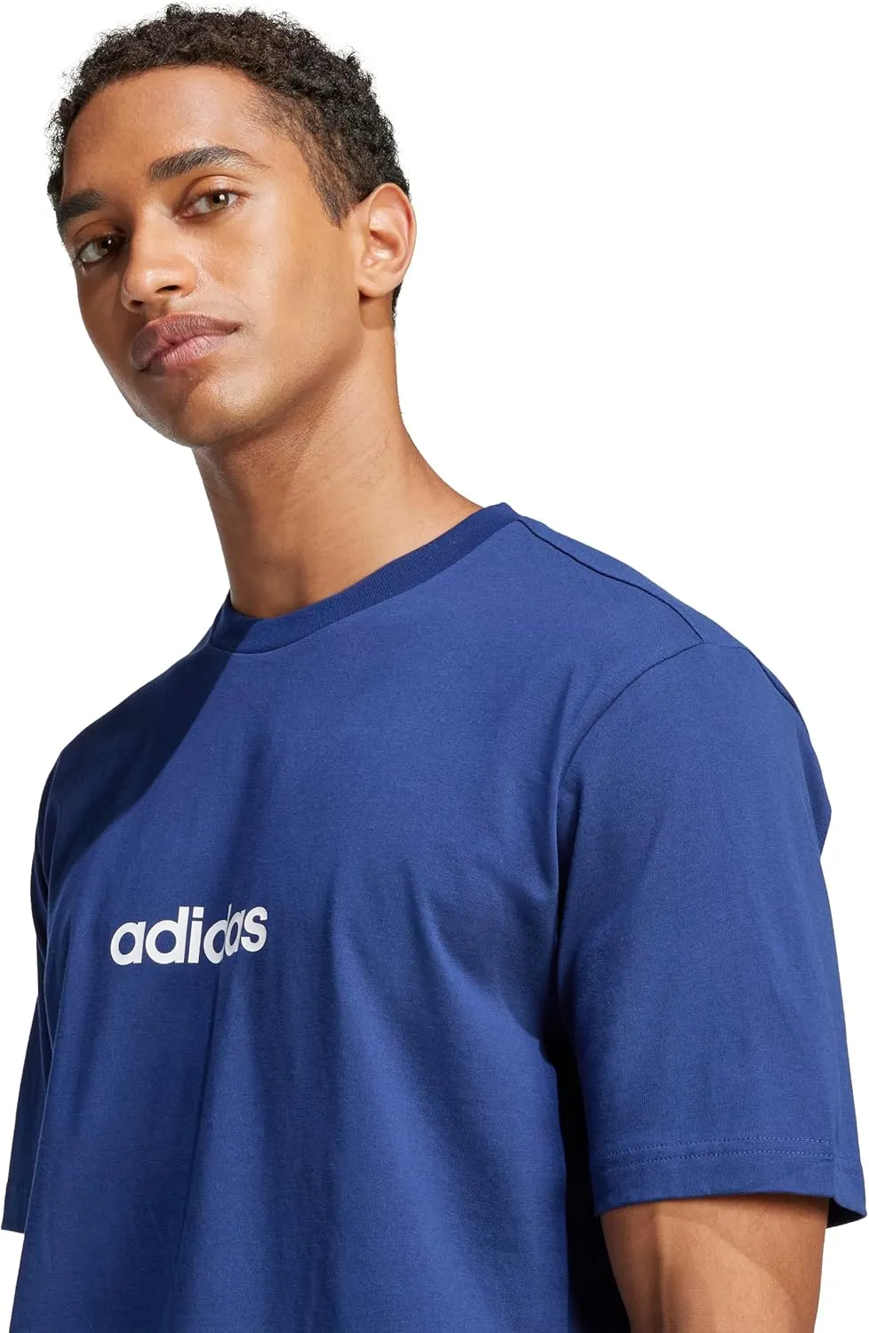 adidas Men's Essentials Linear Single Jersey T-Shirt