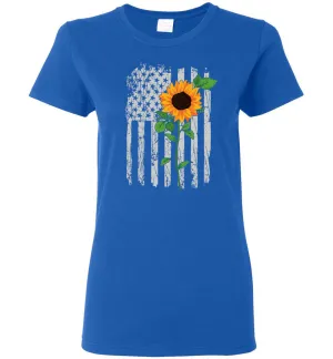 American Flower Flag Short-Sleeve