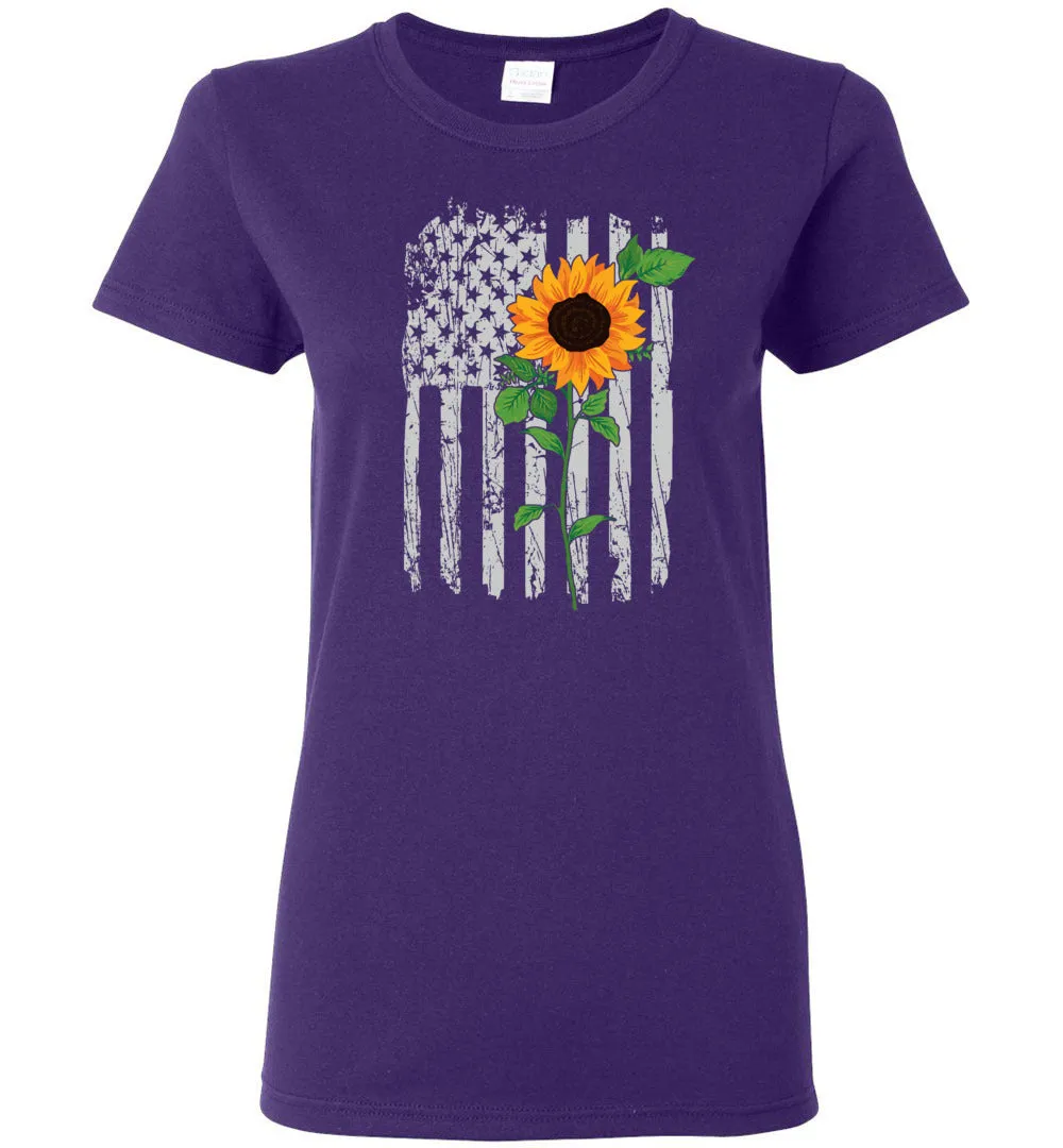American Flower Flag Short-Sleeve