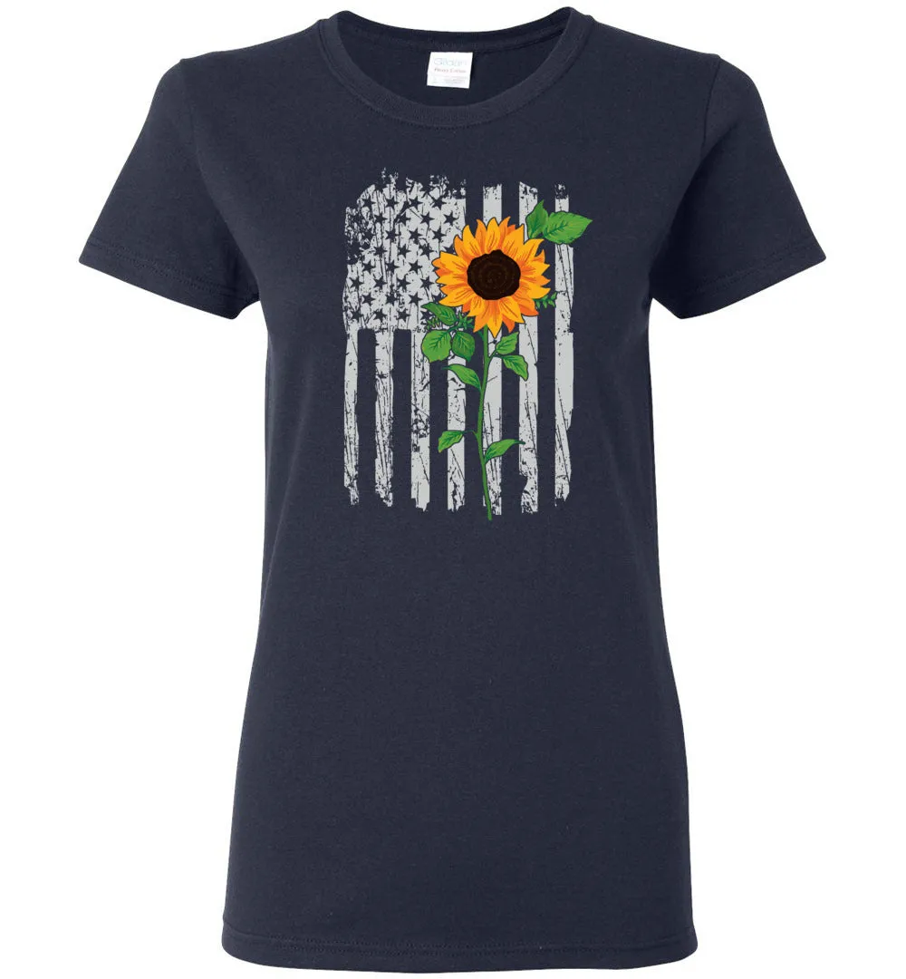American Flower Flag Short-Sleeve