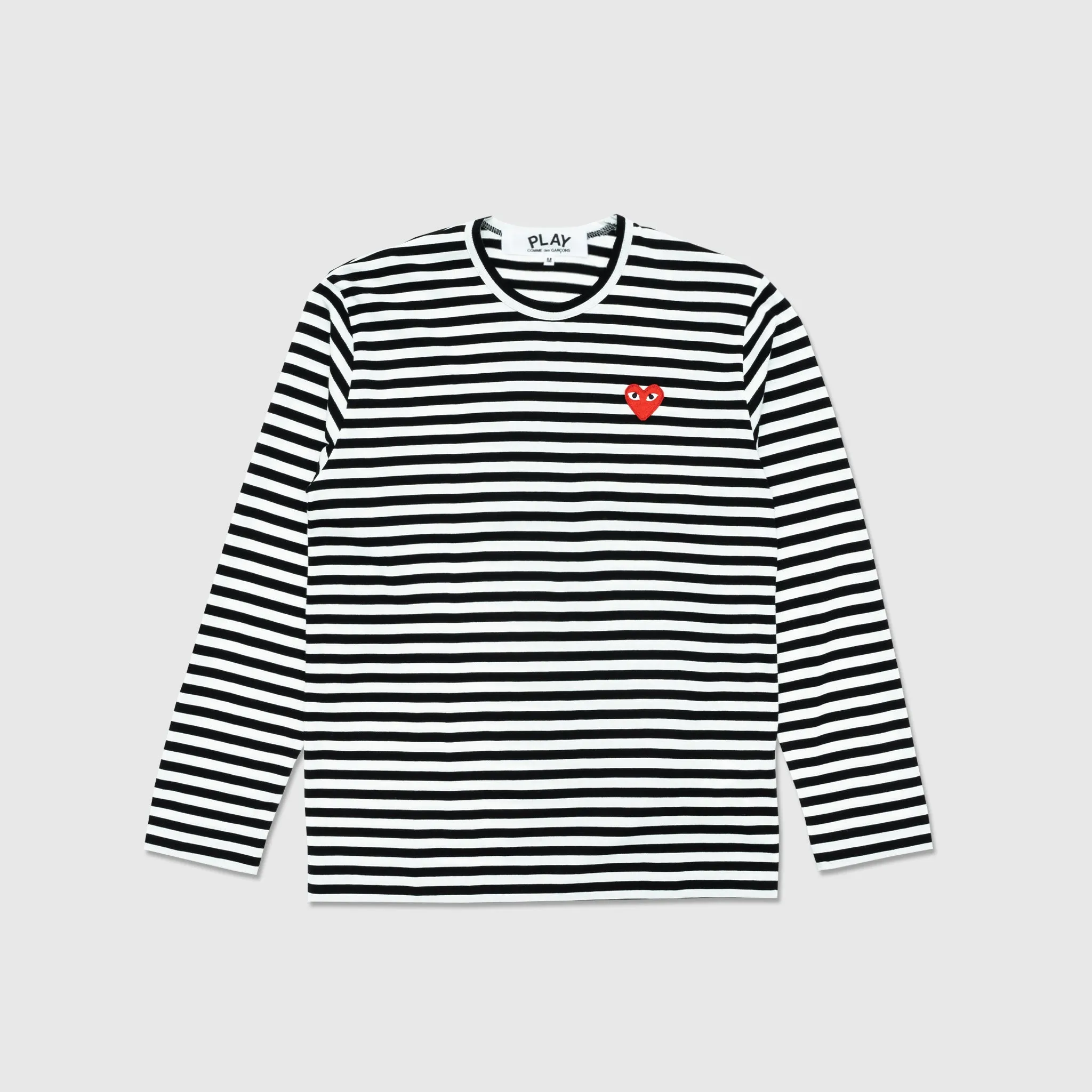 BIG RED HEART STRIPED L/S T-SHIRT