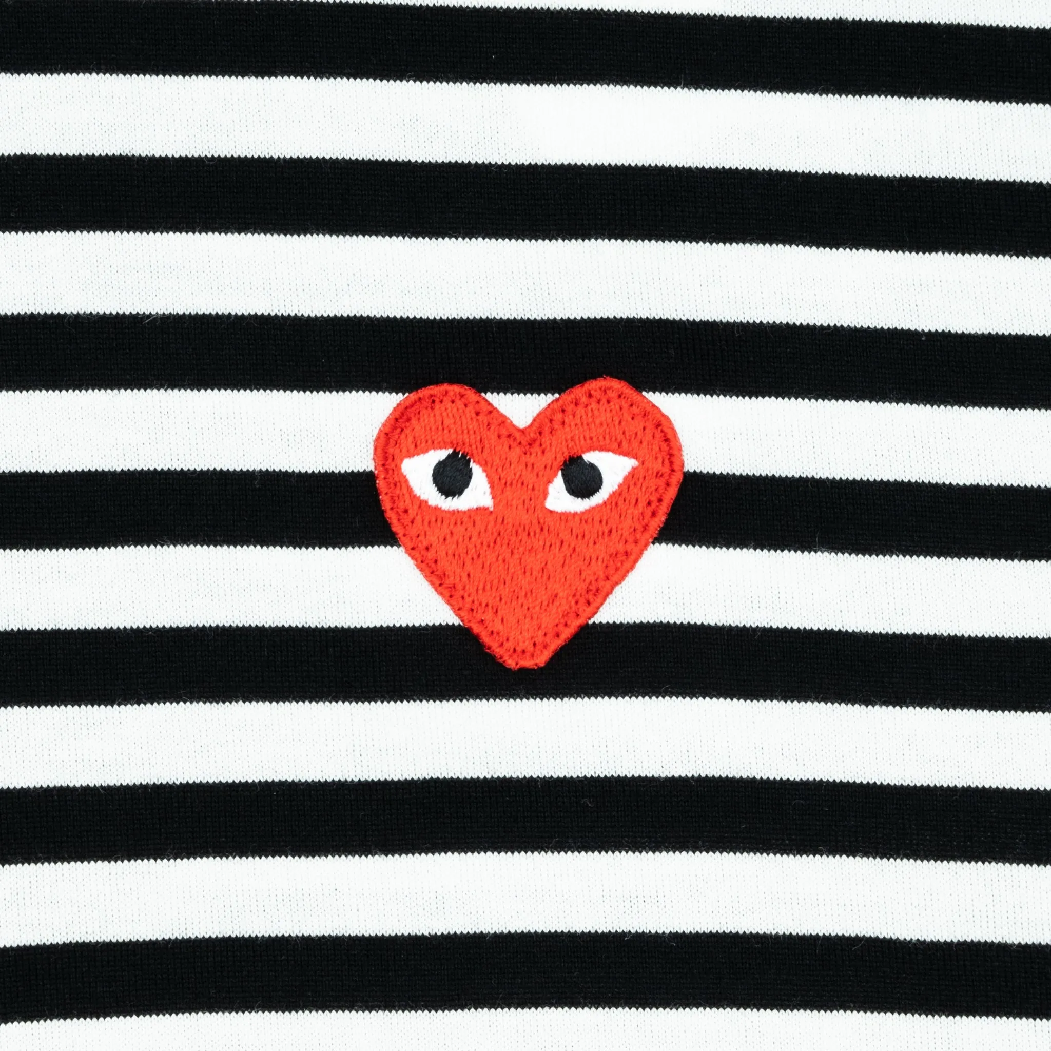 BIG RED HEART STRIPED L/S T-SHIRT