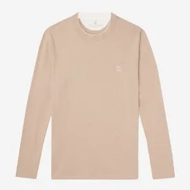 Brunello Cucinelli Long Sleeve Faux-Layering T-Shirt