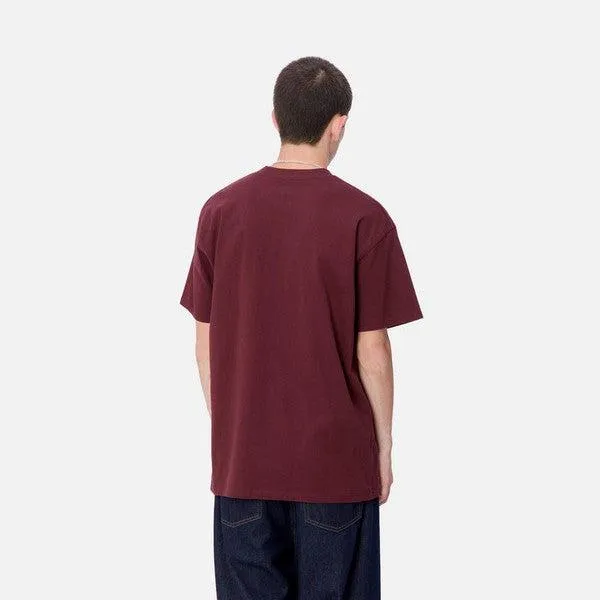 Carhartt WIP American Script T-Shirt Malbec