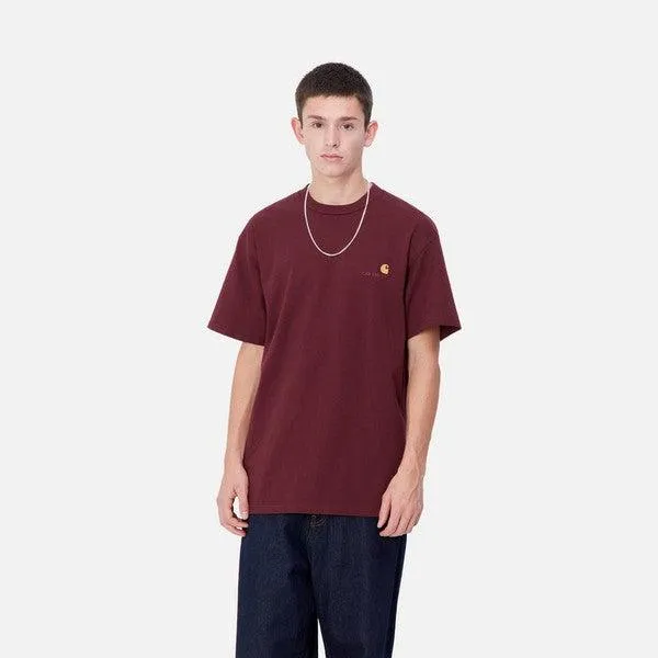 Carhartt WIP American Script T-Shirt Malbec