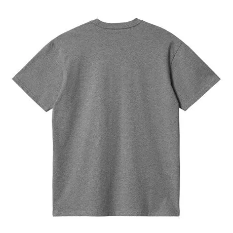 Carhartt WIP Chase T-Shirt - Dark Grey Heather/Gold