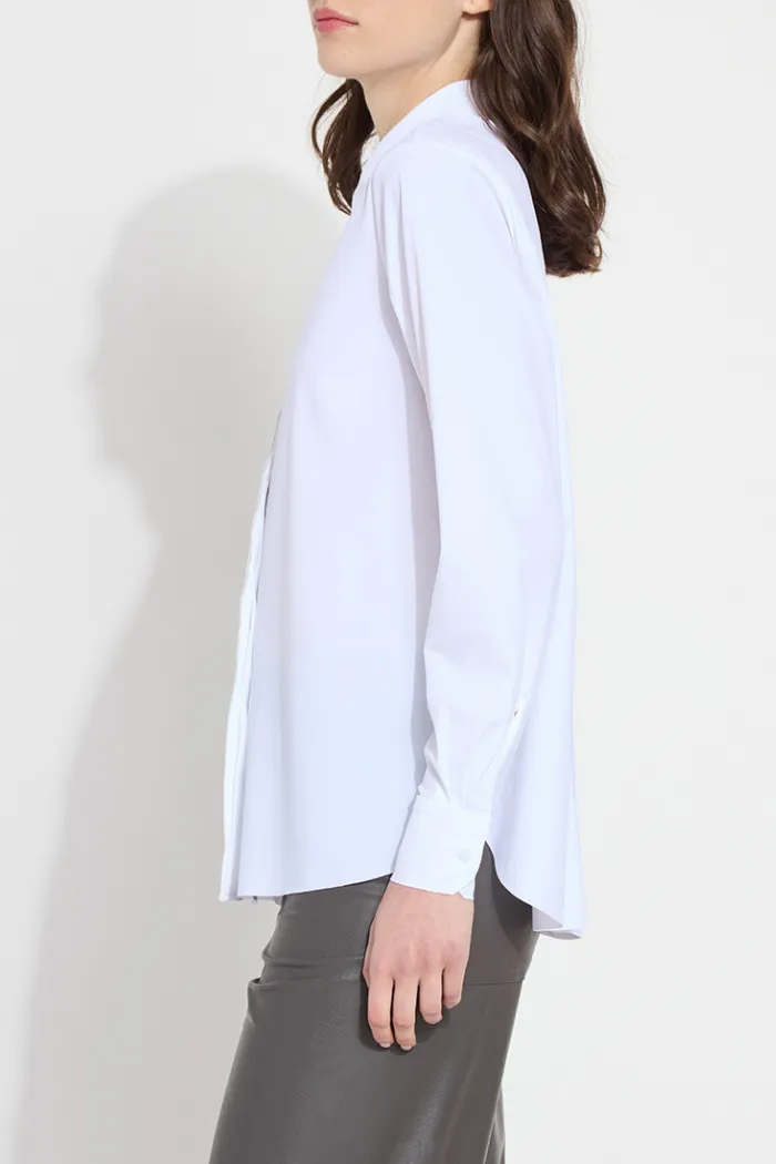 Connie Micro Beaded Shirt - White