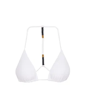 Ella Triangle Top - White