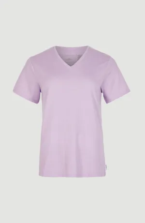 Essentials V-Neck T-Shirt | Purple Rose