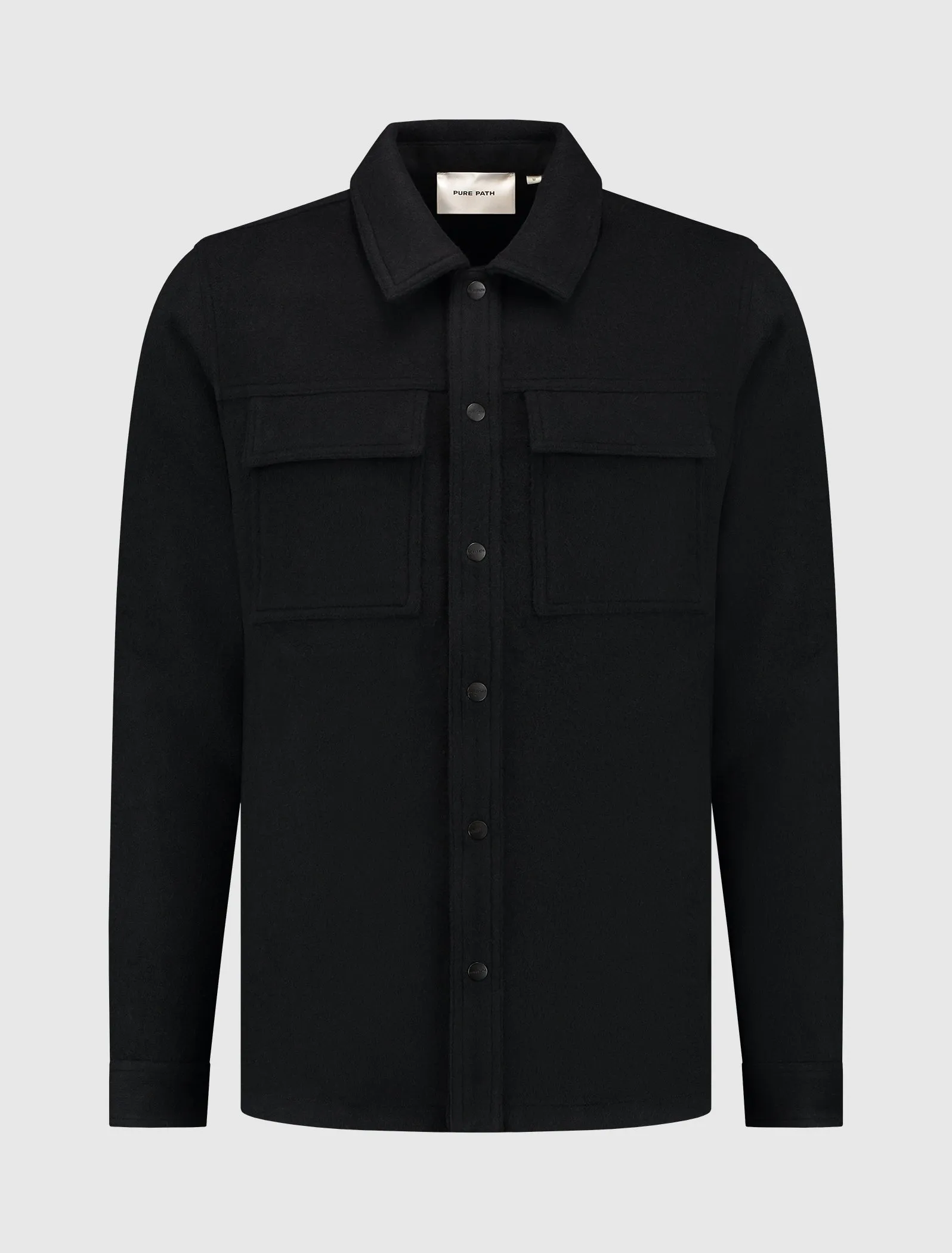 Flannel Overshirt | Black