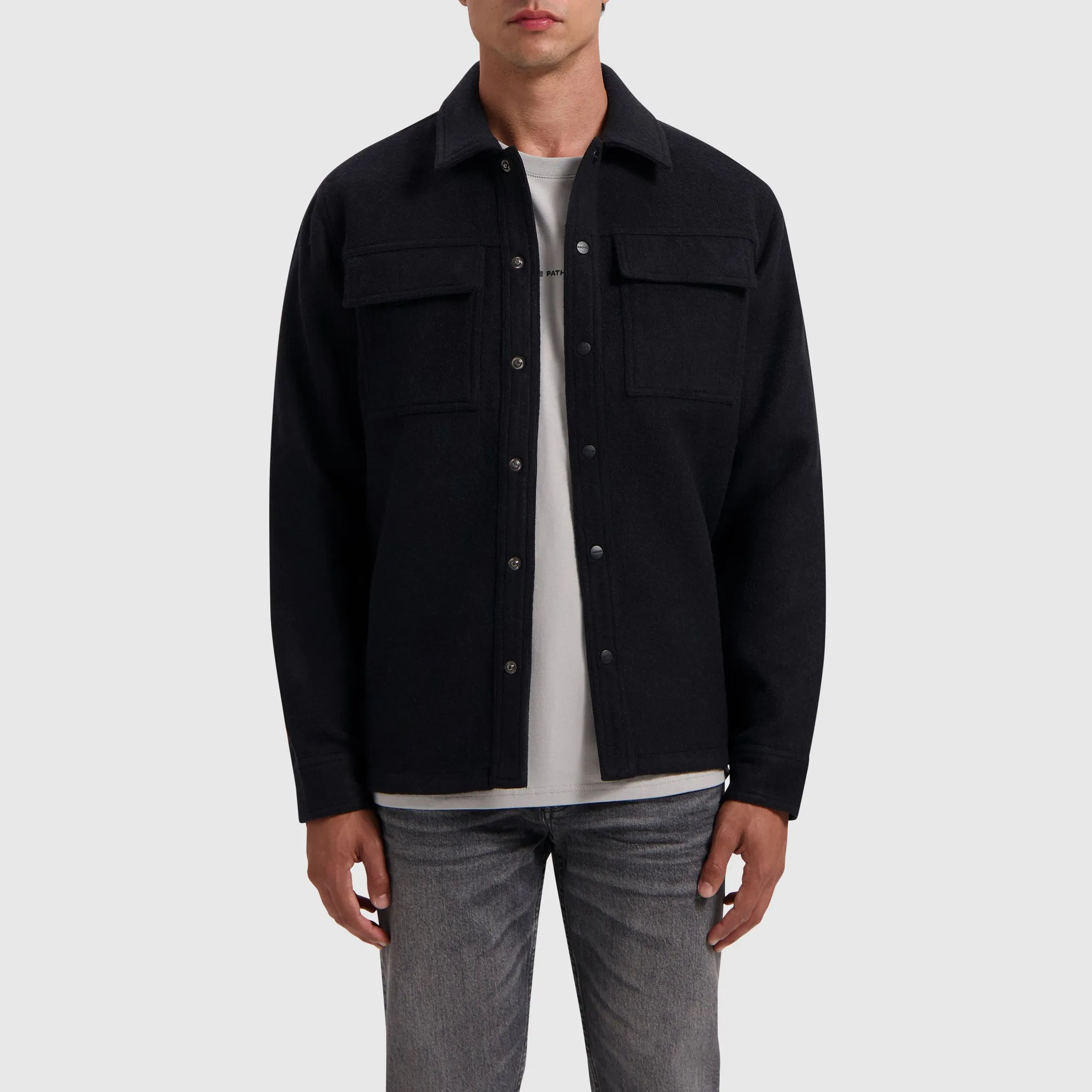 Flannel Overshirt | Black