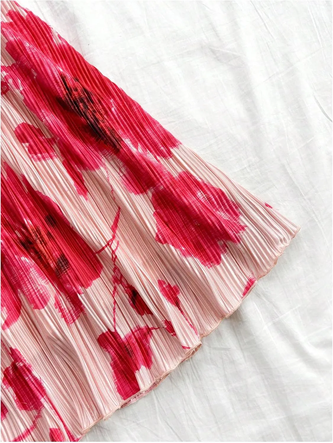 Floerns Women's Tie Dye Sleeveless Halter Dress Milkmaid Flare Hem Boho Dress