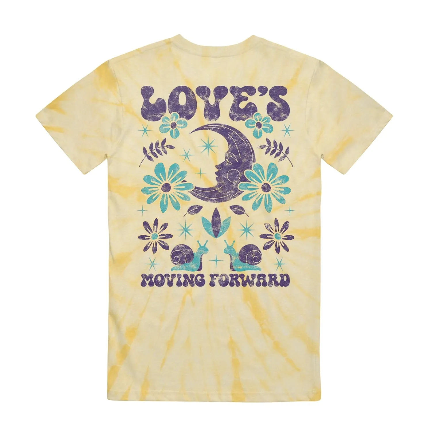 Groovy Moon Spider • Dandelion Tie Dye • T-Shirt