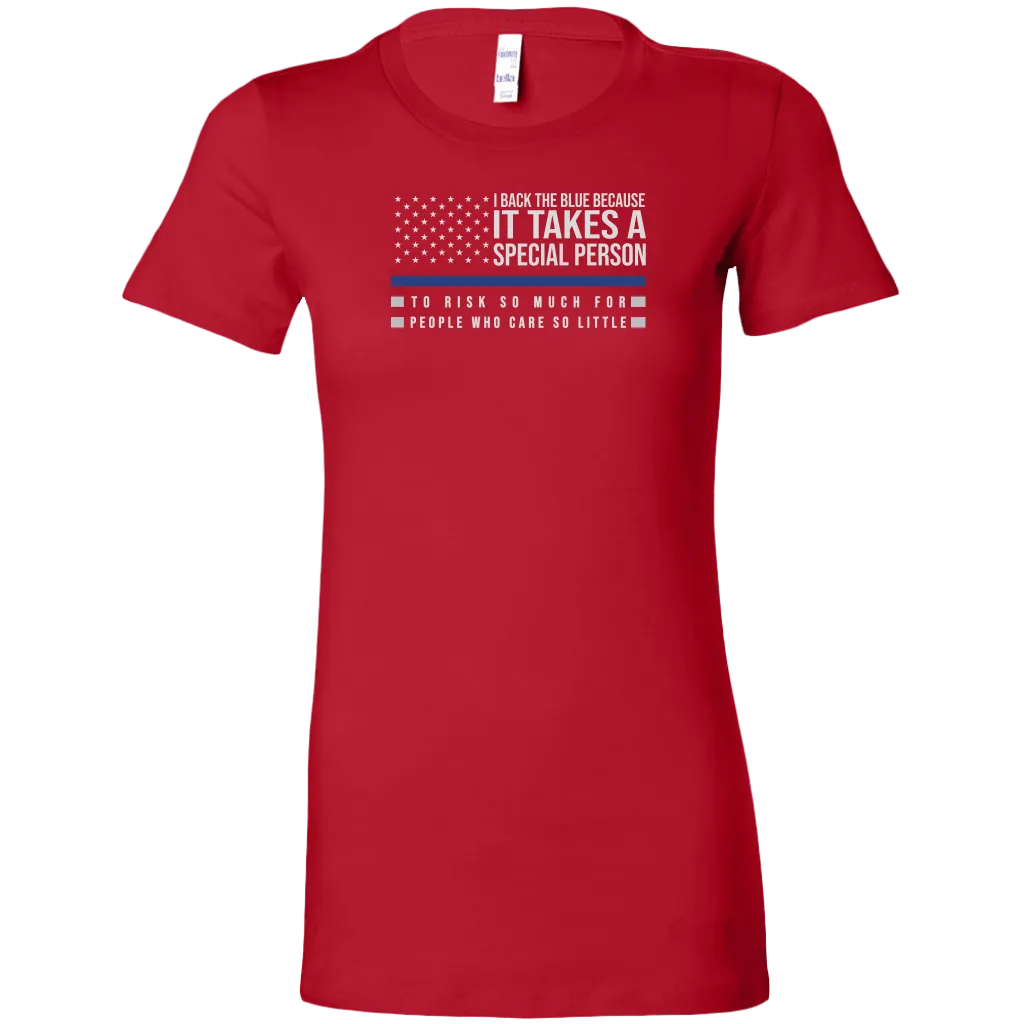I Back The Blue Women's T-Shirt