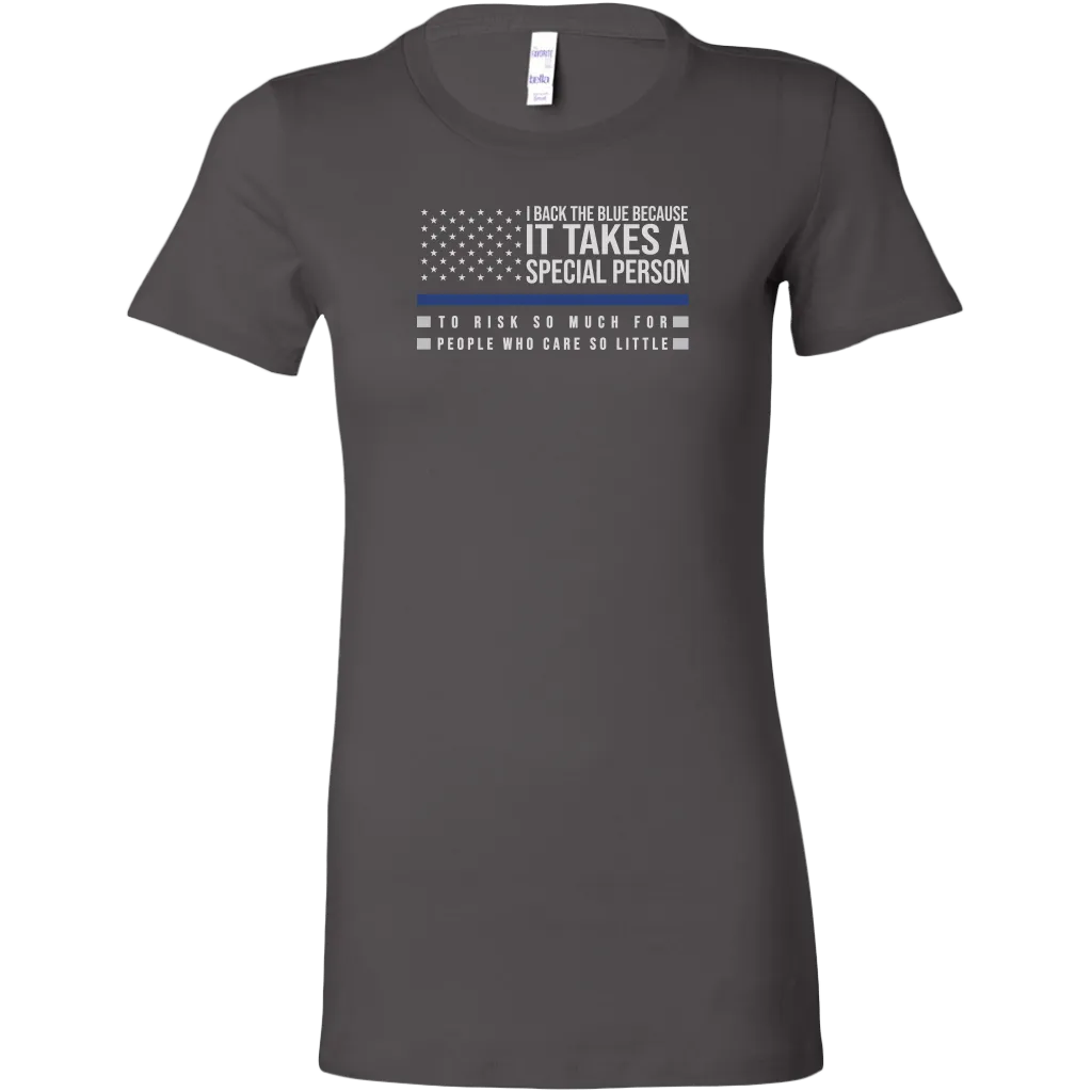 I Back The Blue Women's T-Shirt