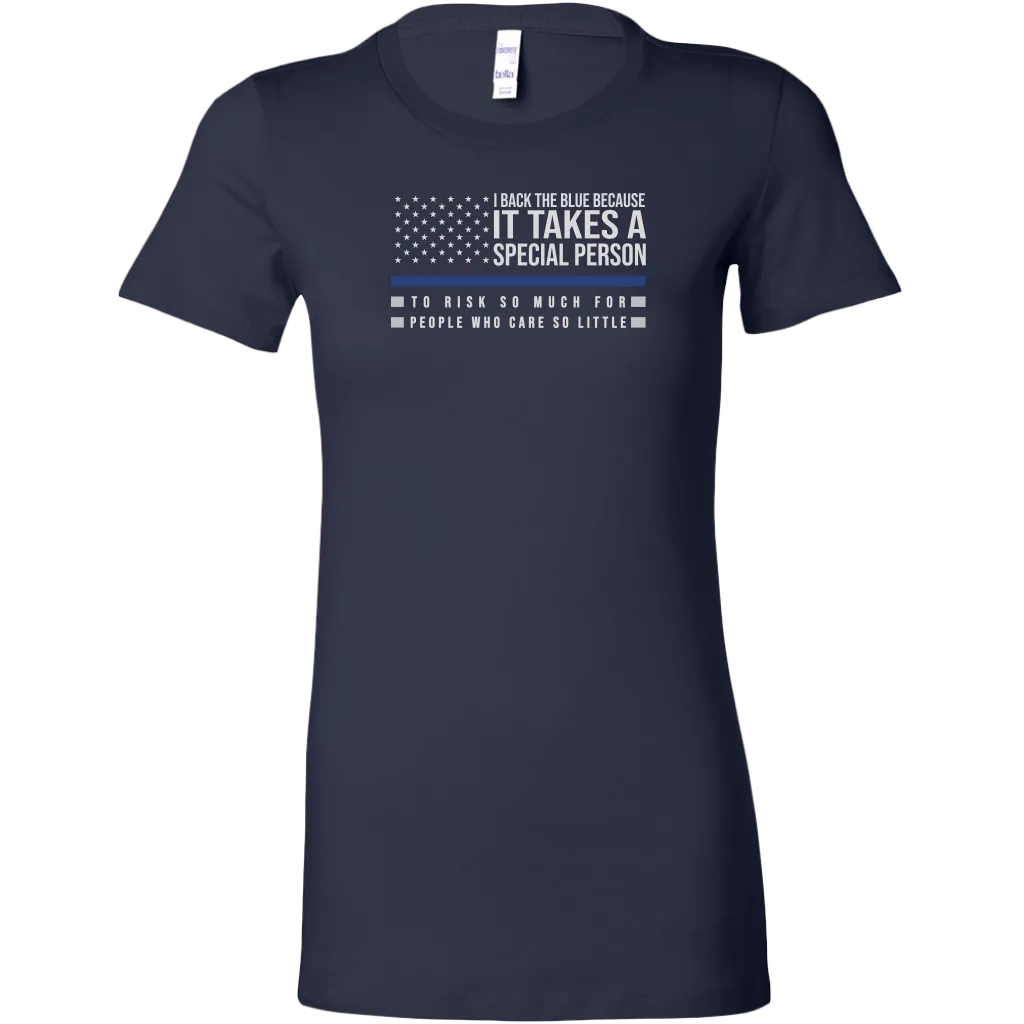 I Back The Blue Women's T-Shirt