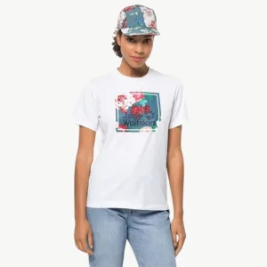 jack wolfskin Flower Logo Women's Tee
