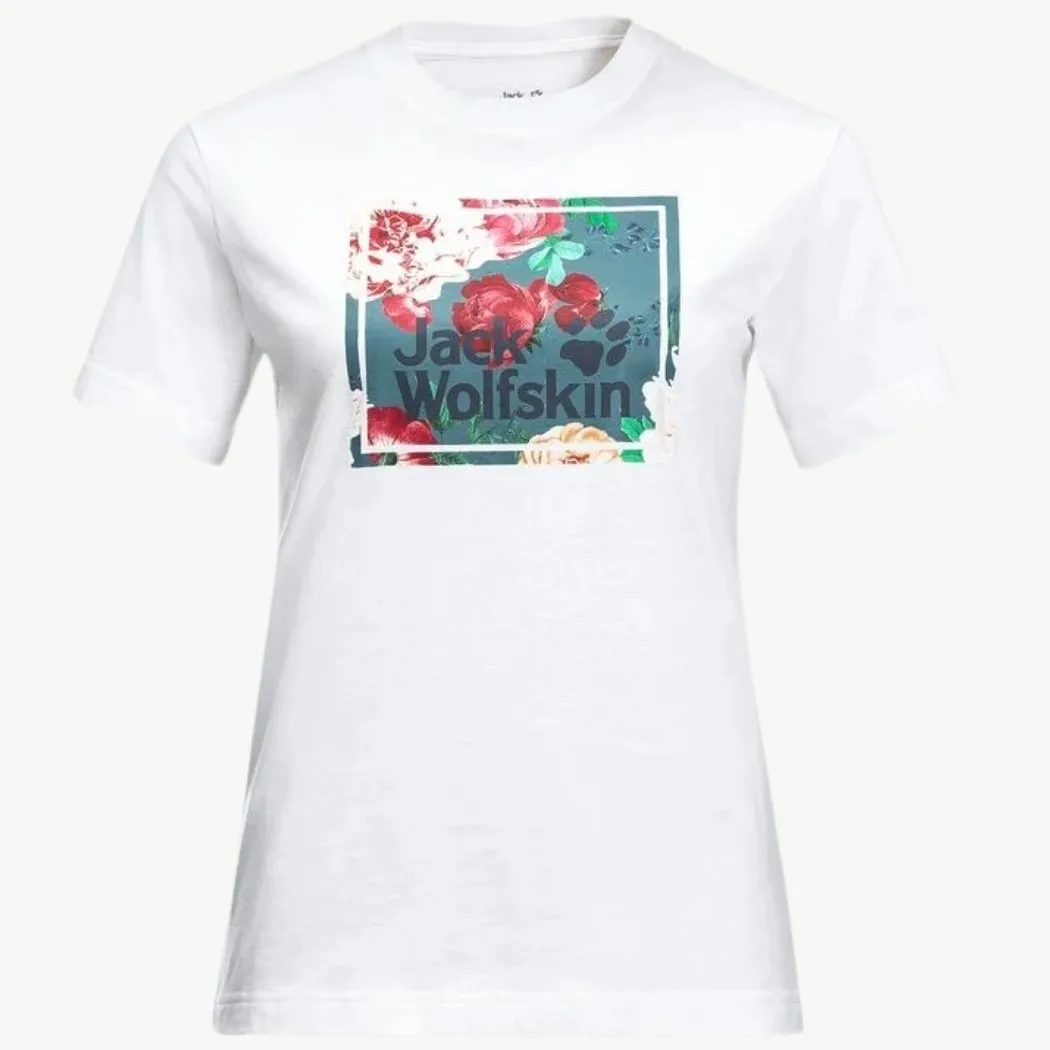 jack wolfskin Flower Logo Women's Tee