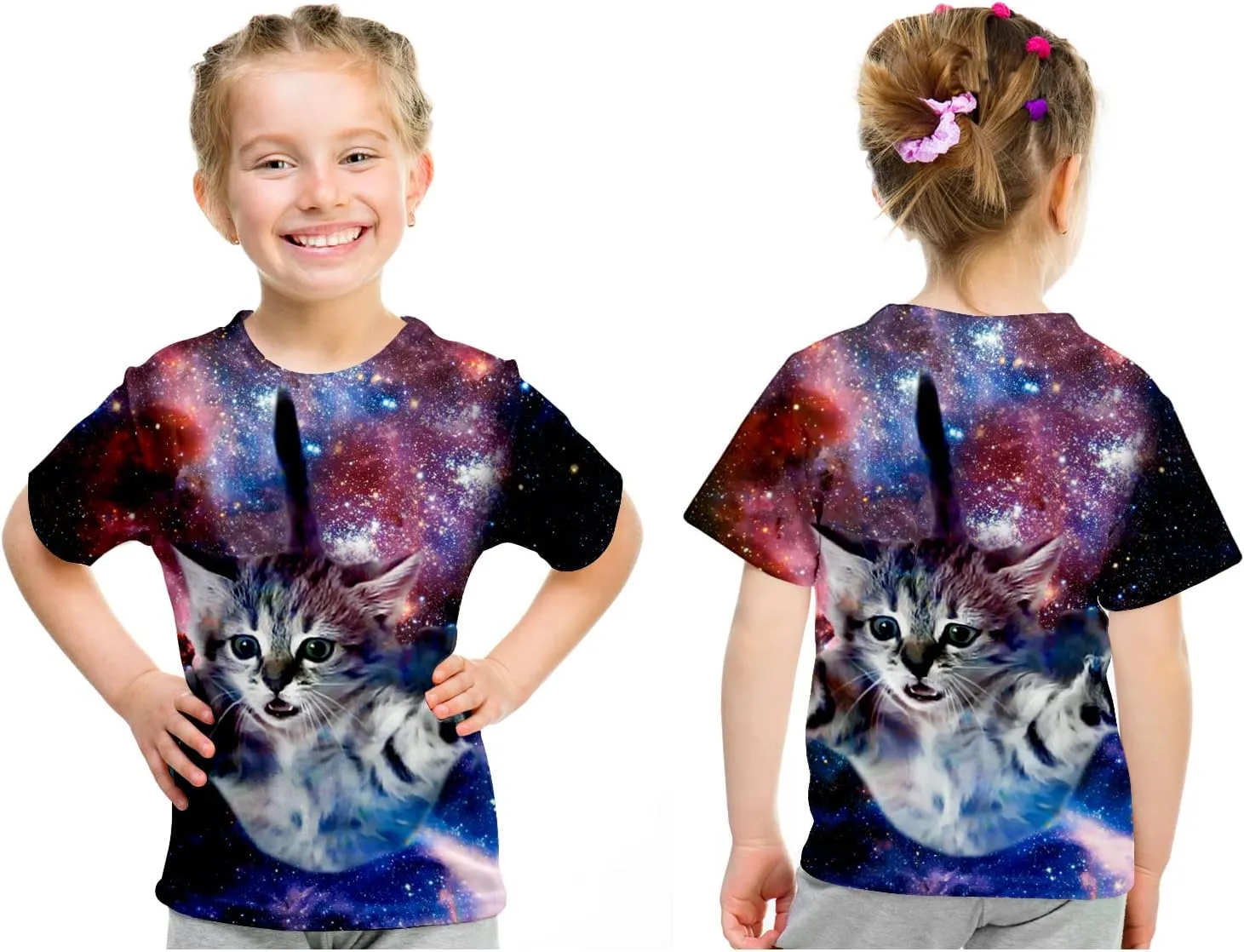 Kids Tie Dye Shirt 6-18 Years Children Hippies Senior Tie-Dye Tee Tshirt for Boys' Girls'
