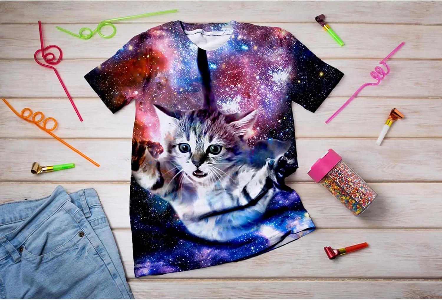Kids Tie Dye Shirt 6-18 Years Children Hippies Senior Tie-Dye Tee Tshirt for Boys' Girls'