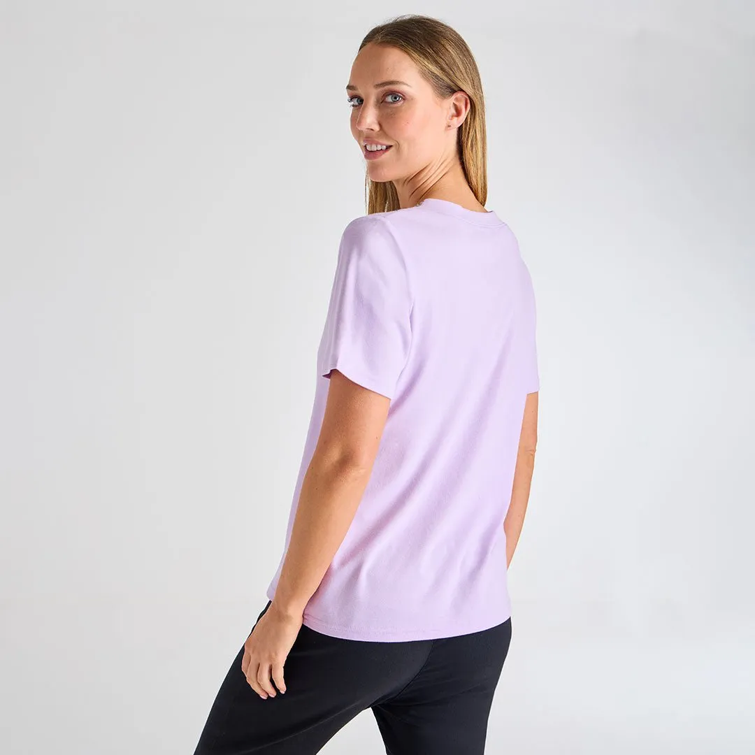 Ladies Beaded Neck T-Shirt