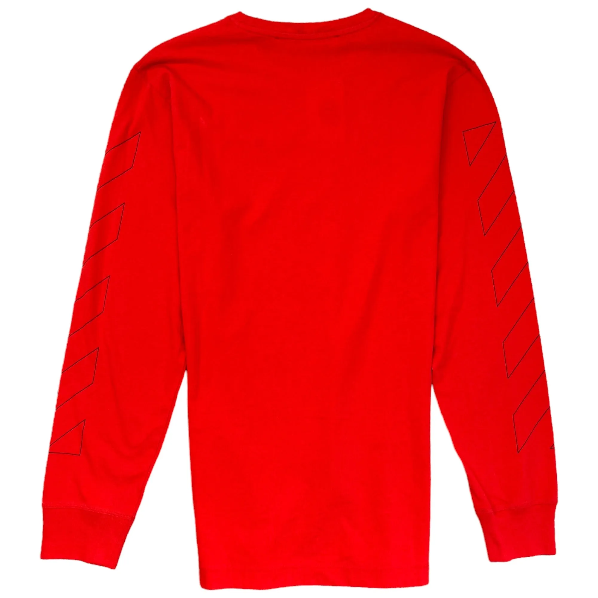 Men's Logo Long Sleeve T-Shirt Red Size M