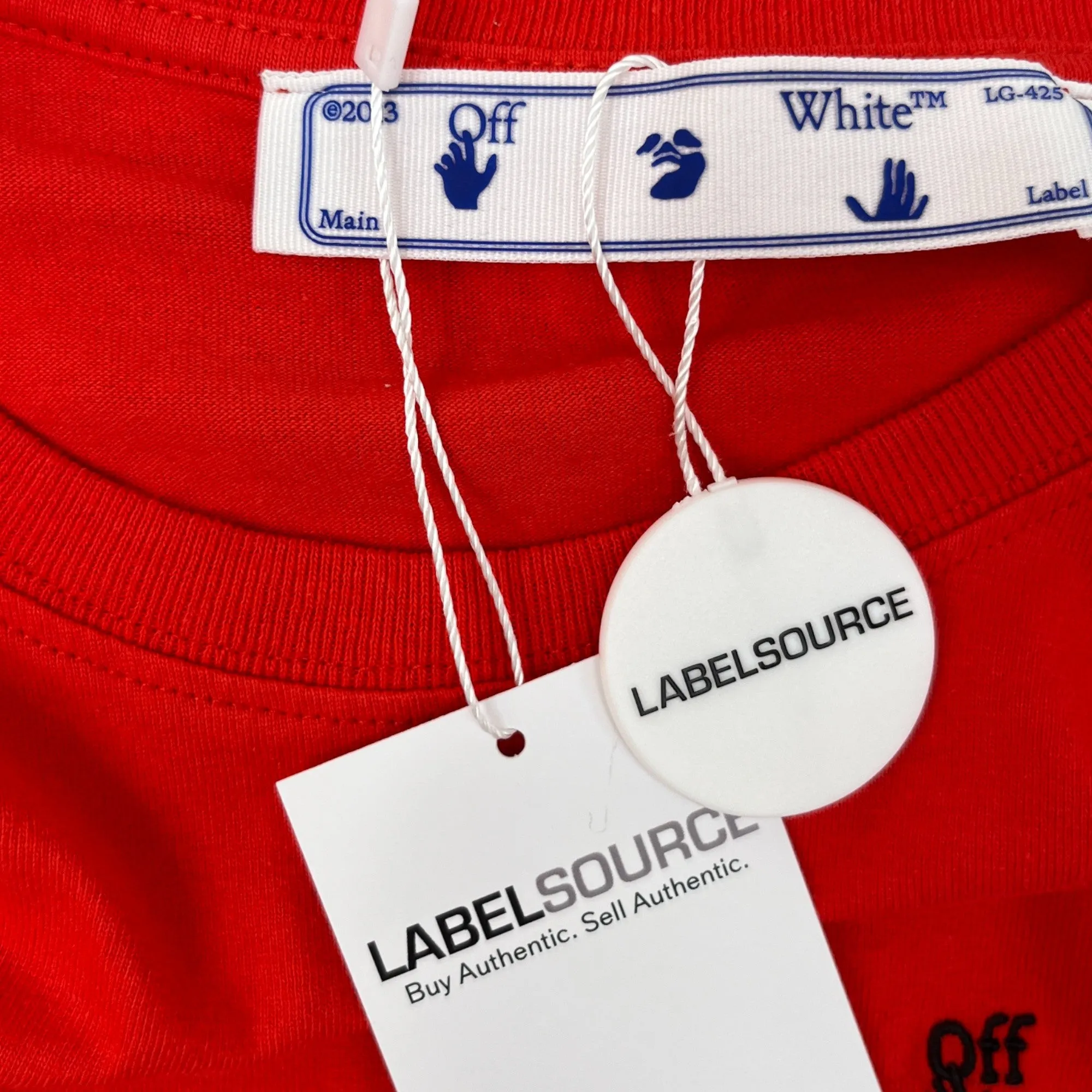 Men's Logo Long Sleeve T-Shirt Red Size M