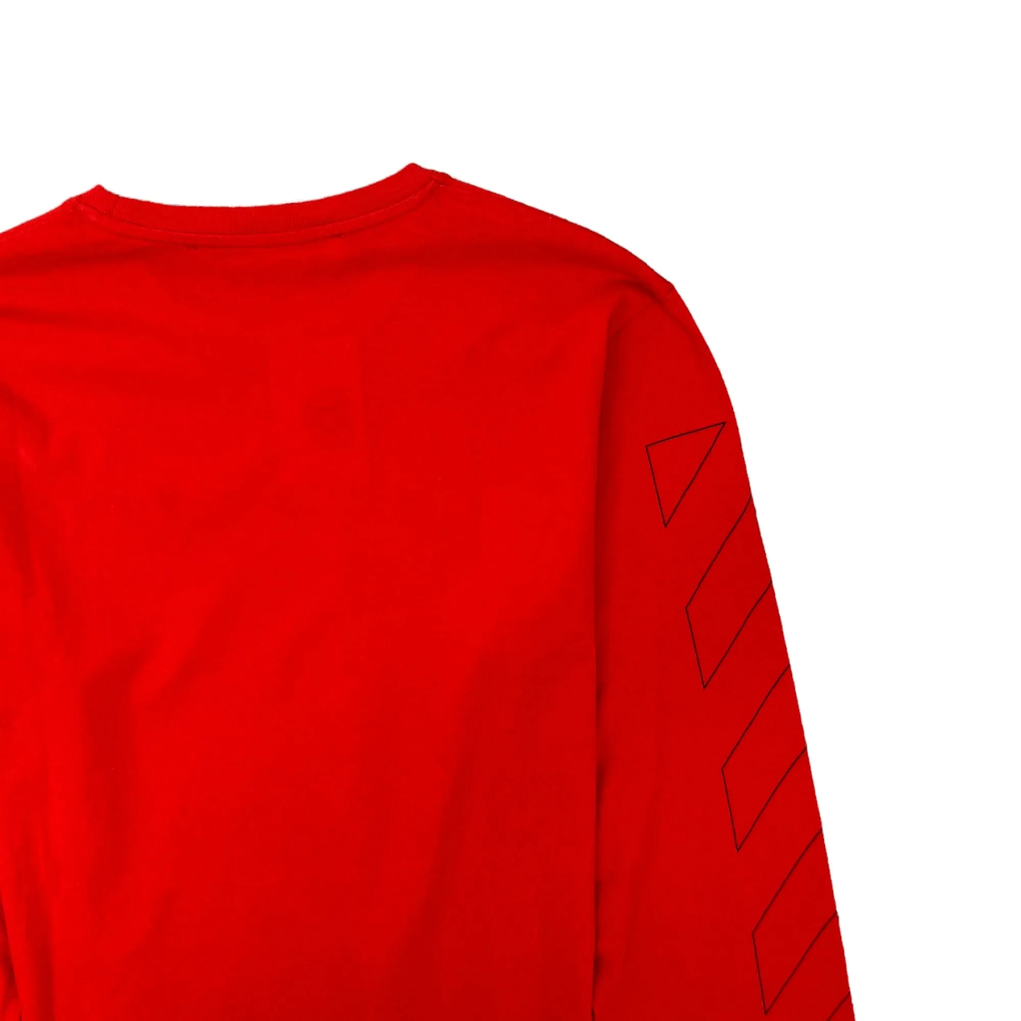 Men's Logo Long Sleeve T-Shirt Red Size M