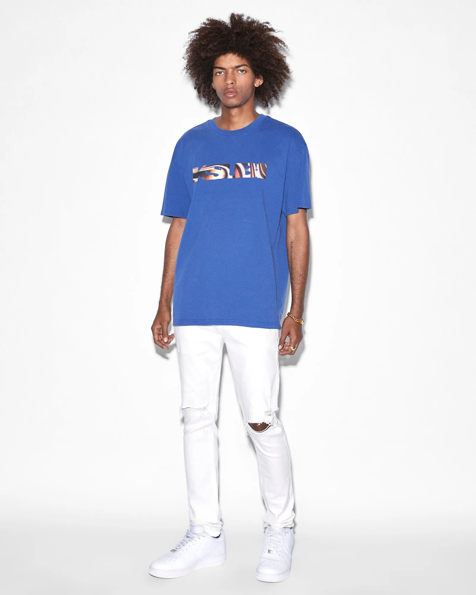 MIND STATE BIGGIE SS TEE SOLID BLUE