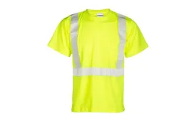 ML Kishigo 9110 Lime Short Sleeve Class 2 T-Shirt in LARGE