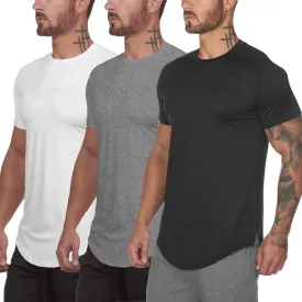Muscle Killer Men's Gym Workout Bodybuilding Fitness Active Athletic T-Shirts Workout Casual Tee 1/3 Pack