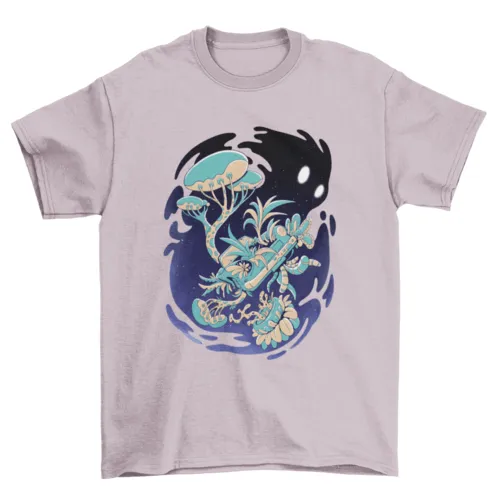 Nature Monsters Floral Art T-Shirt