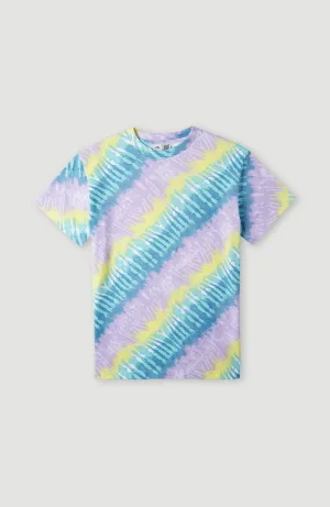 Oliana Printed T-Shirt | Blue Tie Dye