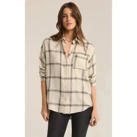 RIVER PLAID BUTTON UP