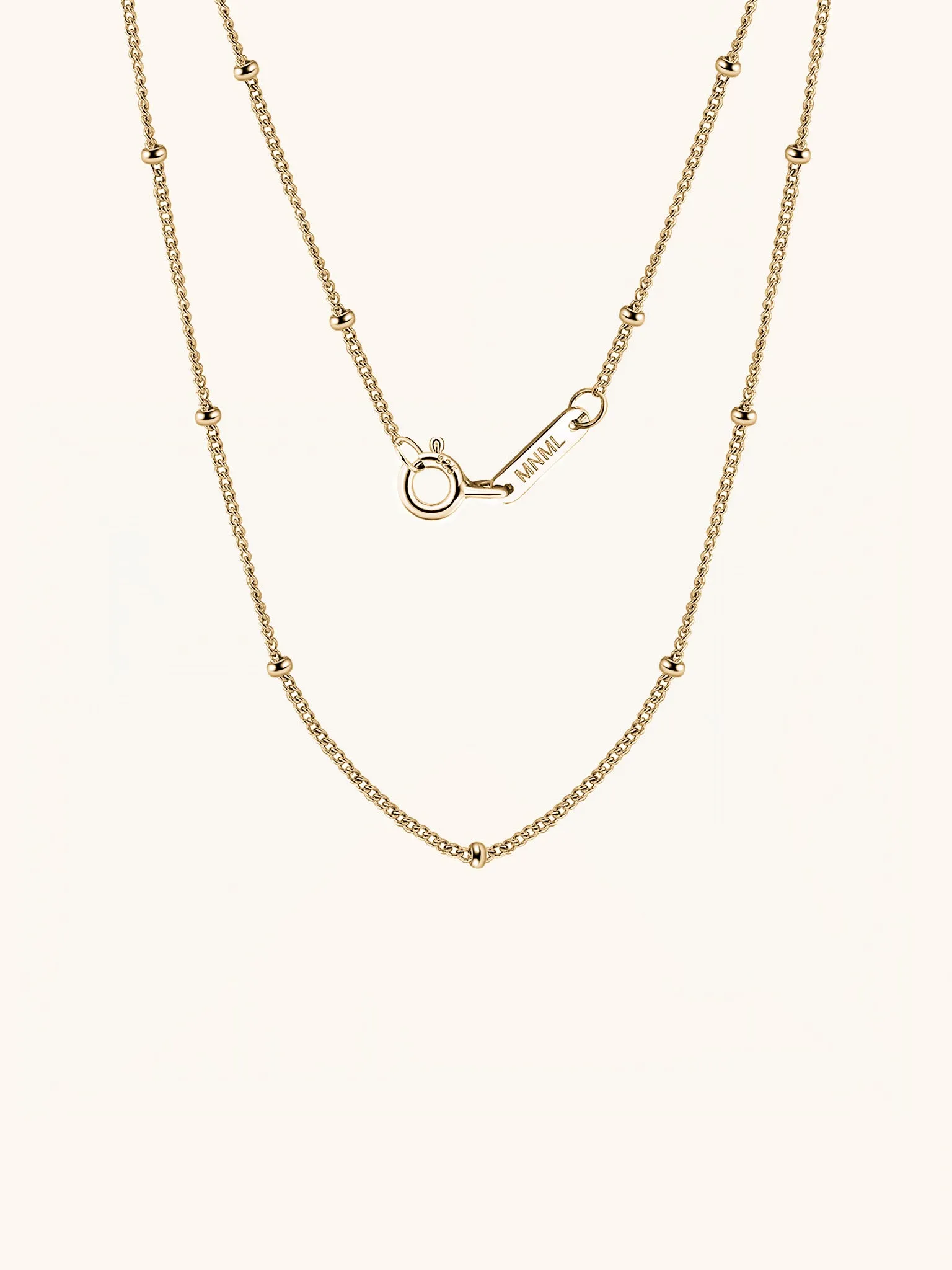 SATELLITE Sterling Silver Beaded Chain
