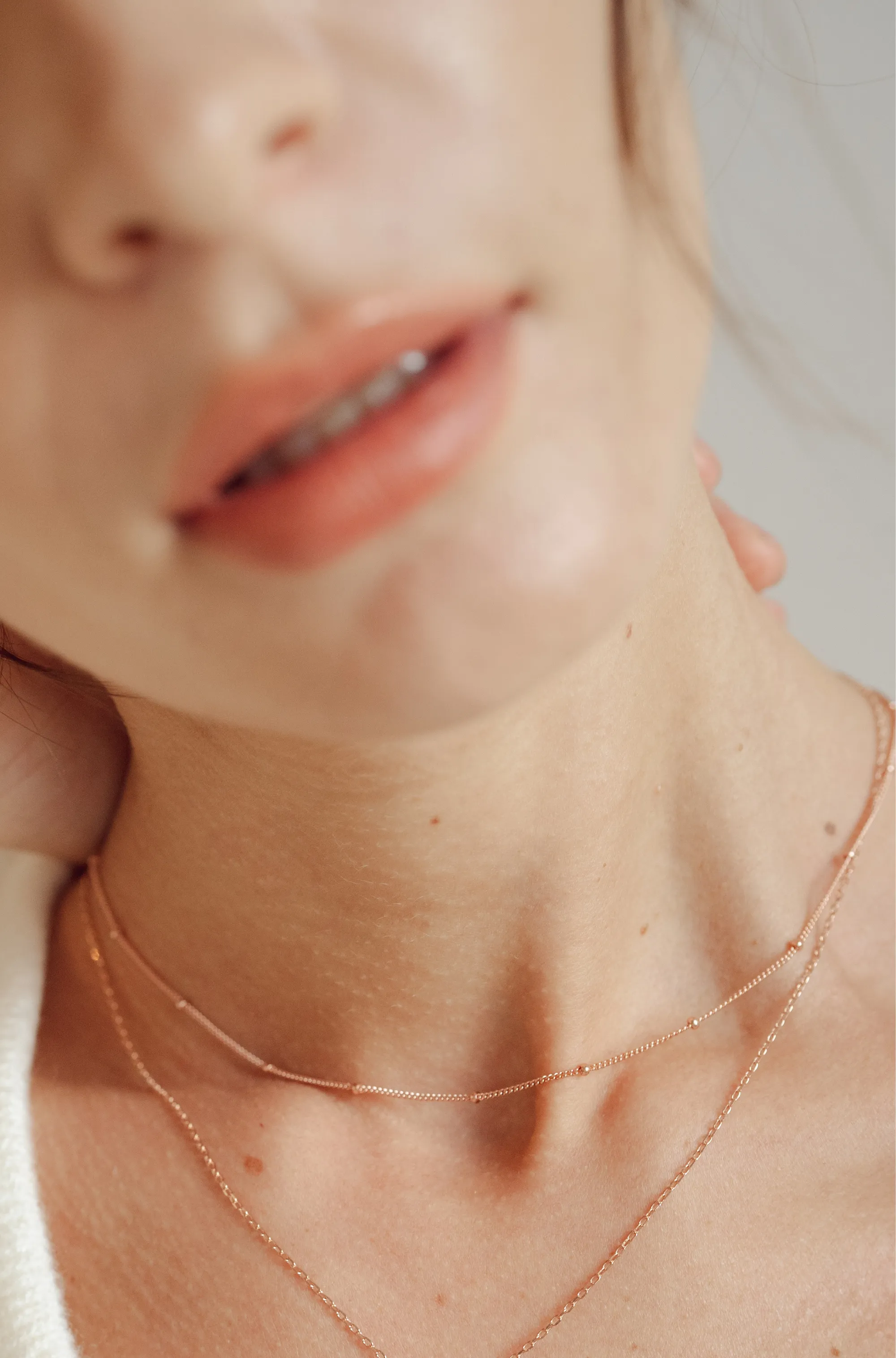 SATELLITE Sterling Silver Beaded Chain