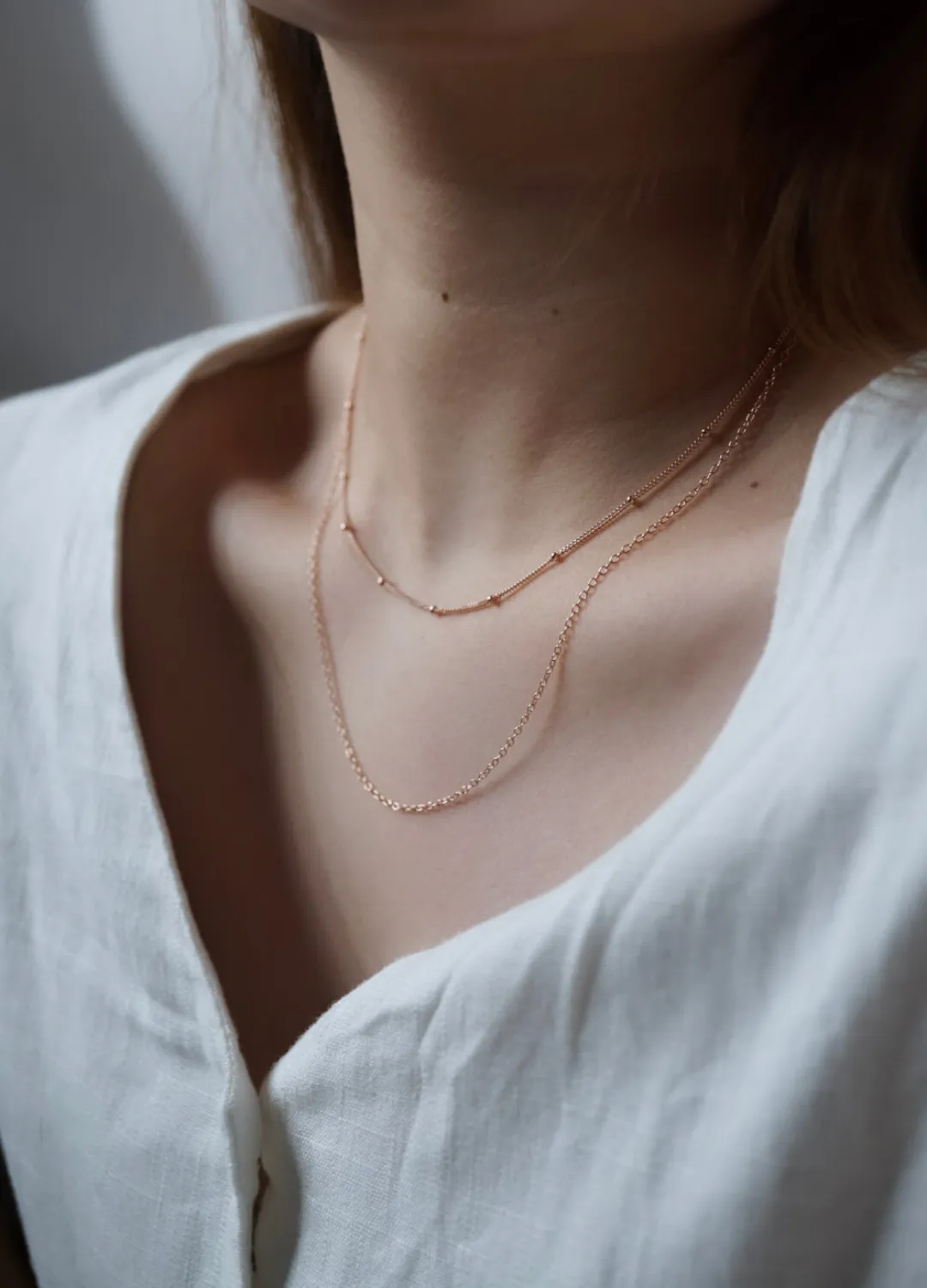 SATELLITE Sterling Silver Beaded Chain
