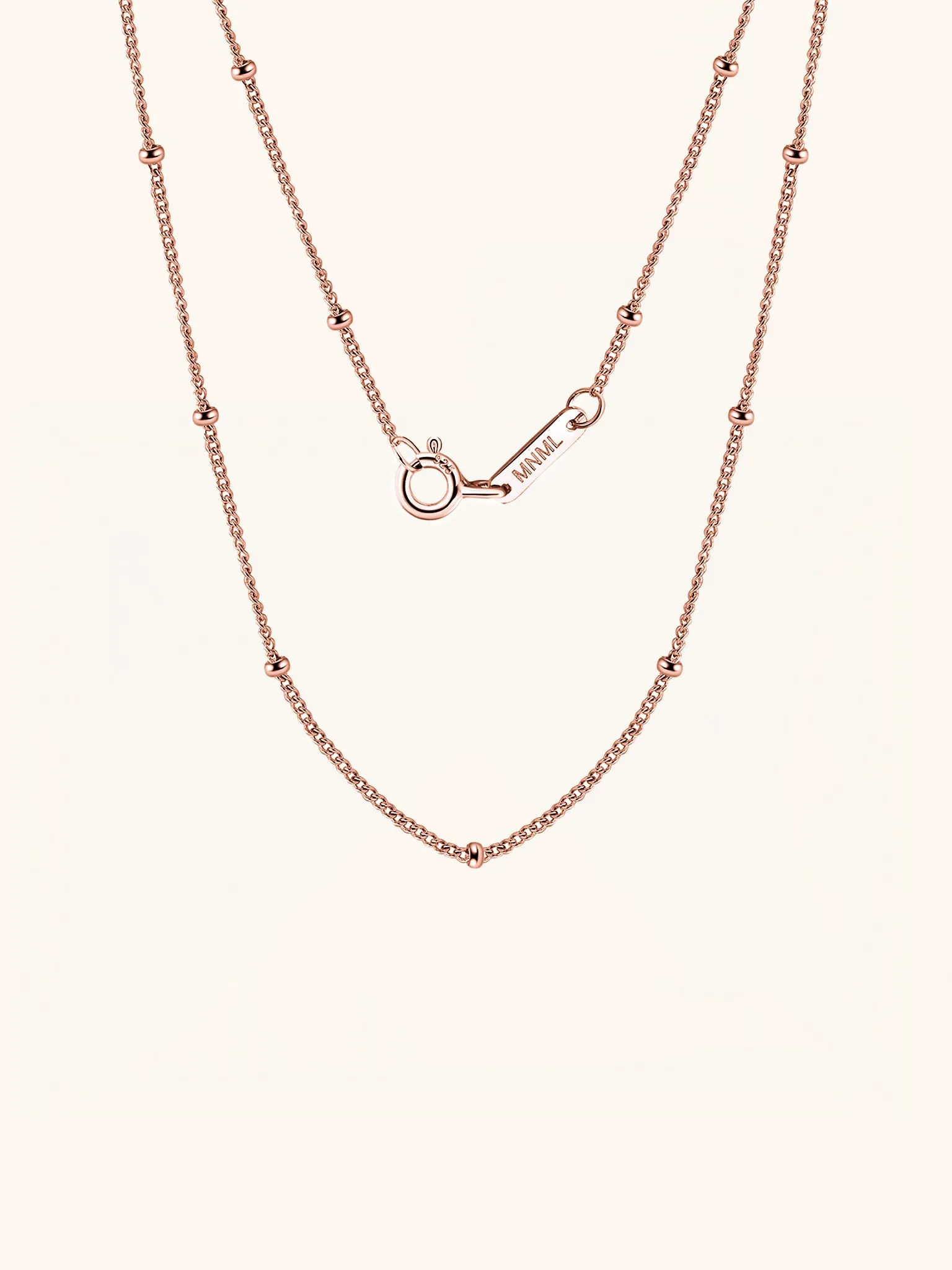 SATELLITE Sterling Silver Beaded Chain