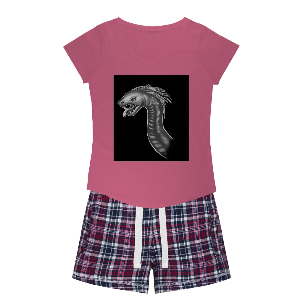 Serpent Women's Sleepy Tee and Flannel Short