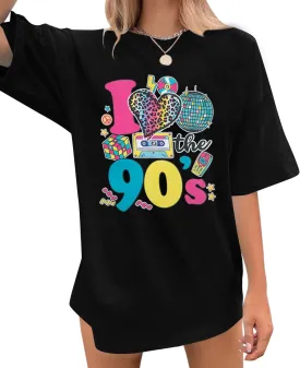 SFHFY 90s Outfit for Women Take Me Back to The 90's Shirt Off Shoulder 80s Neon Theme Disco Tee for Birthday Party