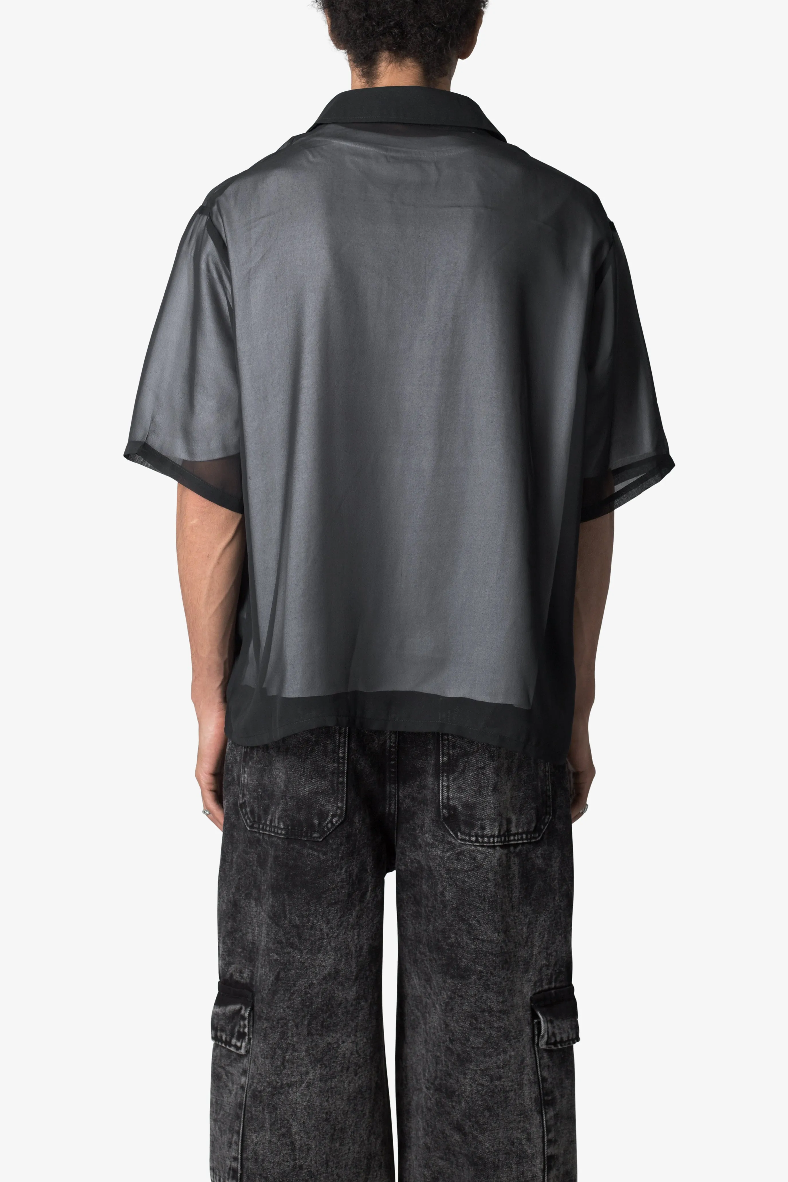 Sheer S/S Shirt - Black