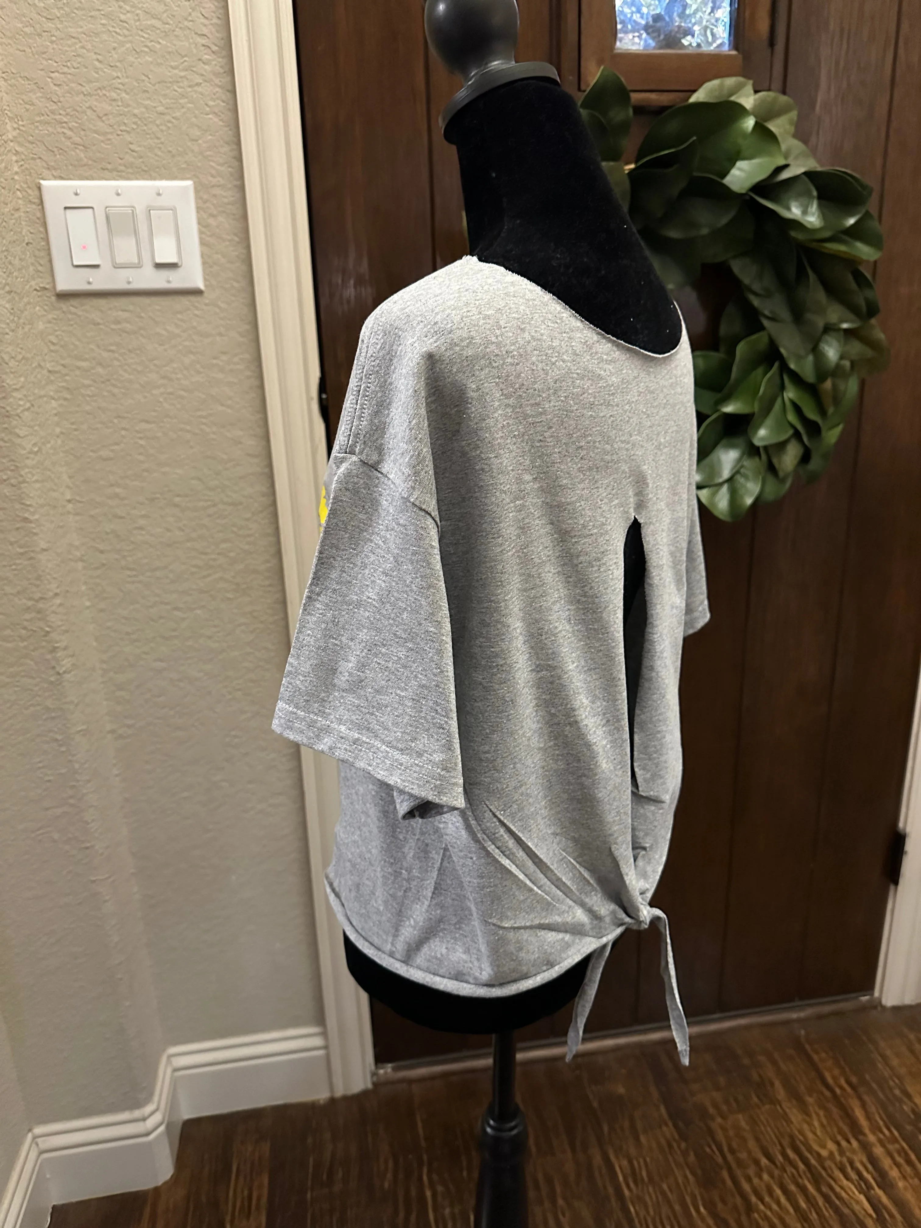 Softball Lips Open Back T-Shirt
