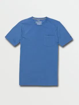 Solid Short Sleeve Pocket Tee - Riverside