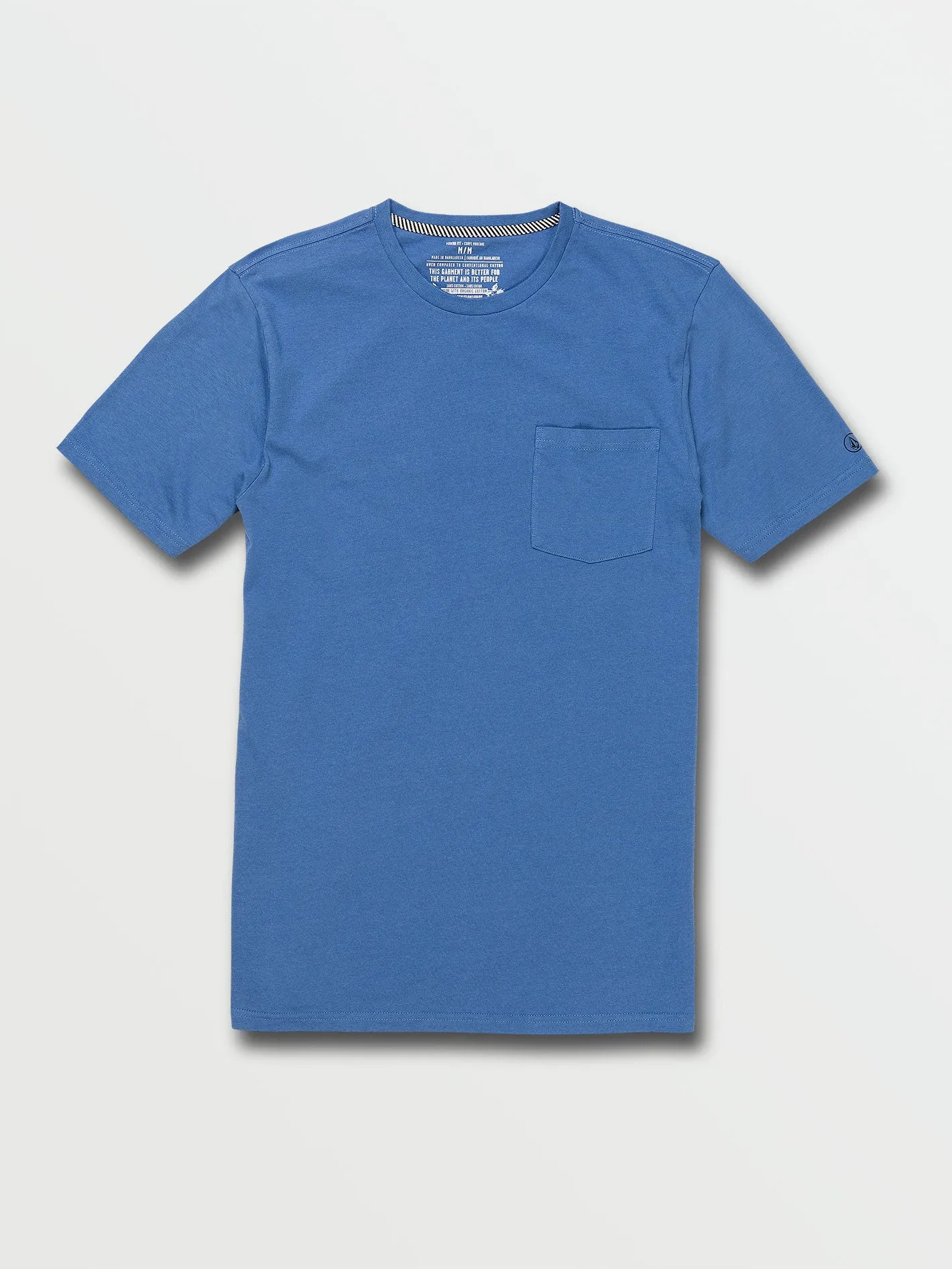 Solid Short Sleeve Pocket Tee - Riverside