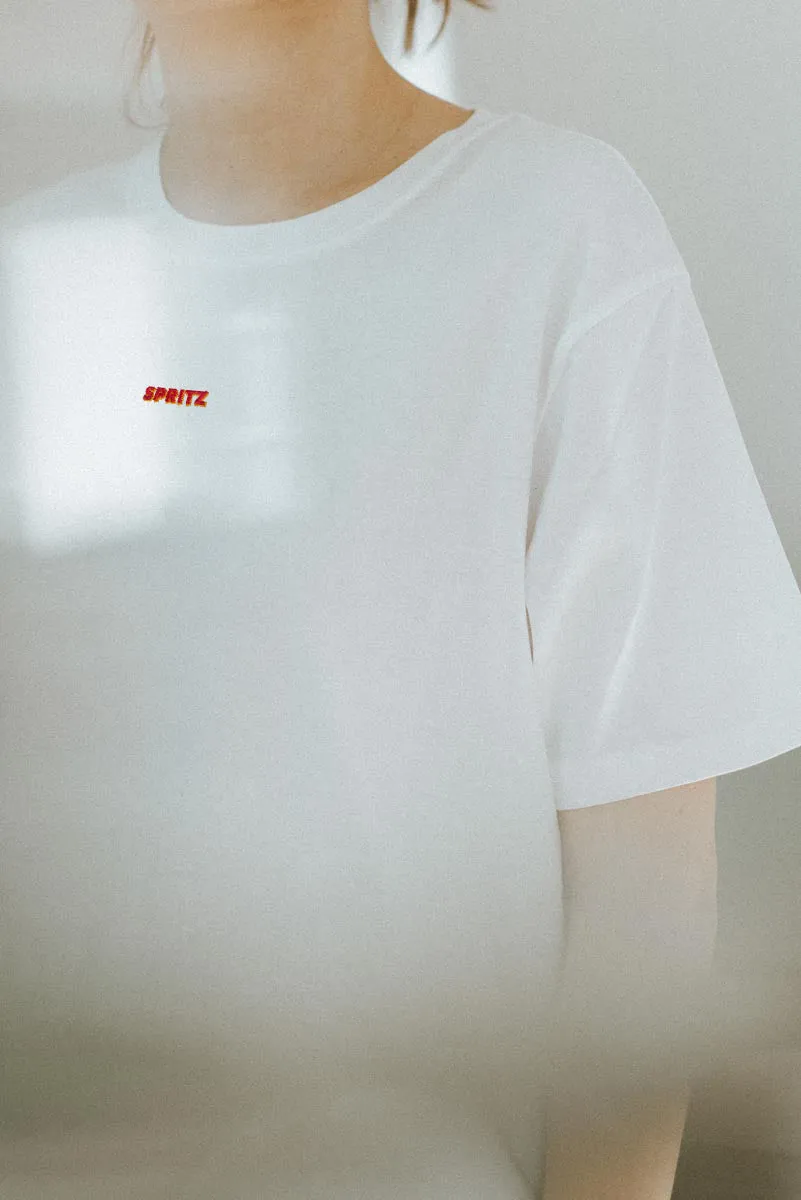 Spritz Signature | Besticktes Frauen Oversized Bio Baumwoll T-Shirt