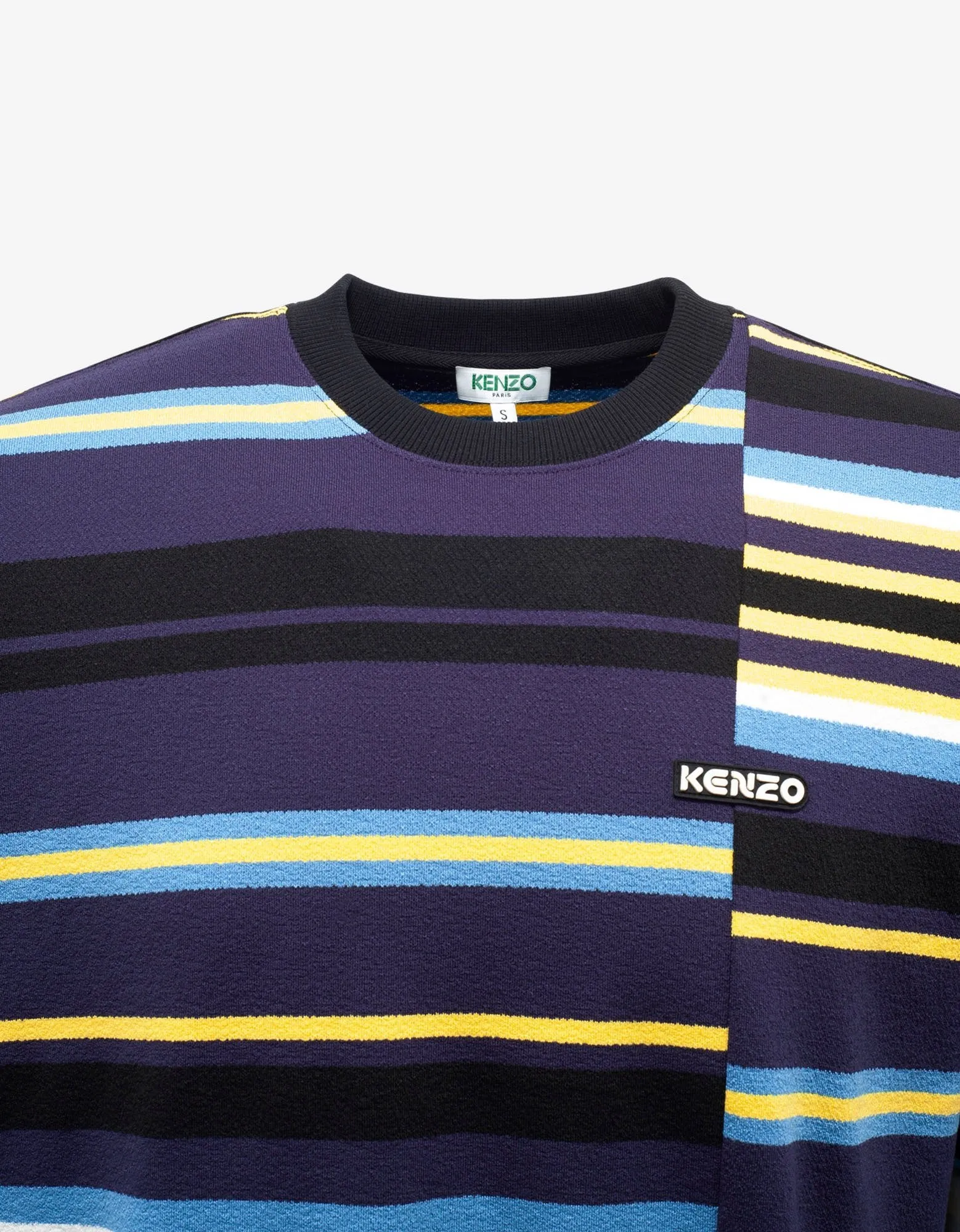 Striped Stretch-Knit Oversized T-Shirt -